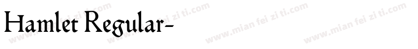 Hamlet Regular字体转换